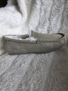Koolaburra By UGG Men's Suede Shearling-Lined Slip-On Loafers - Taupe